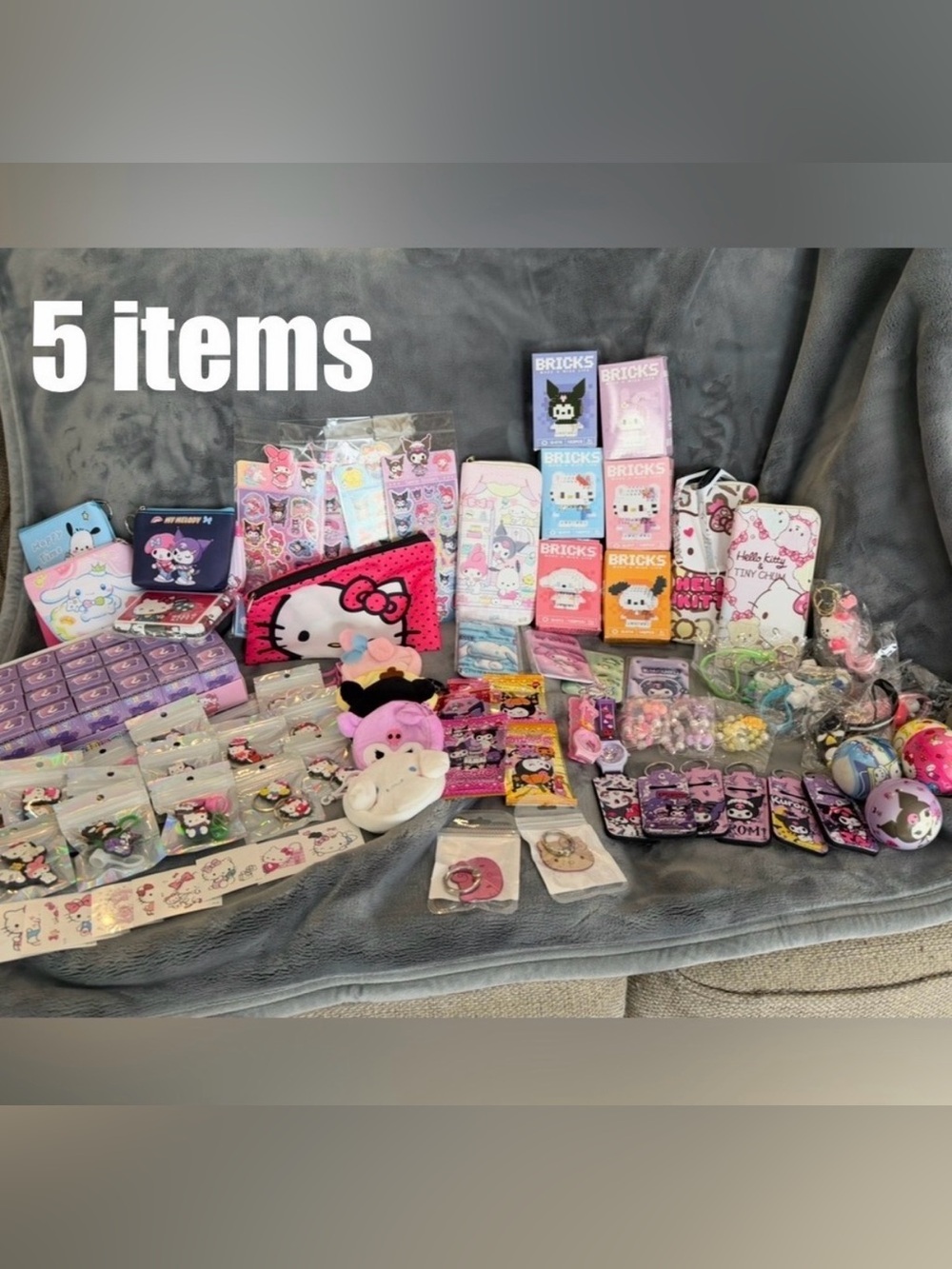 🩷🩷Sanrio MYSTERY BUNDLE w/ Hello Kitty Cherry Zippered Duffle Bag - Picture 8 of 12